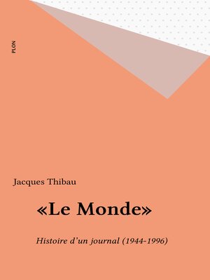 cover image of «Le Monde»